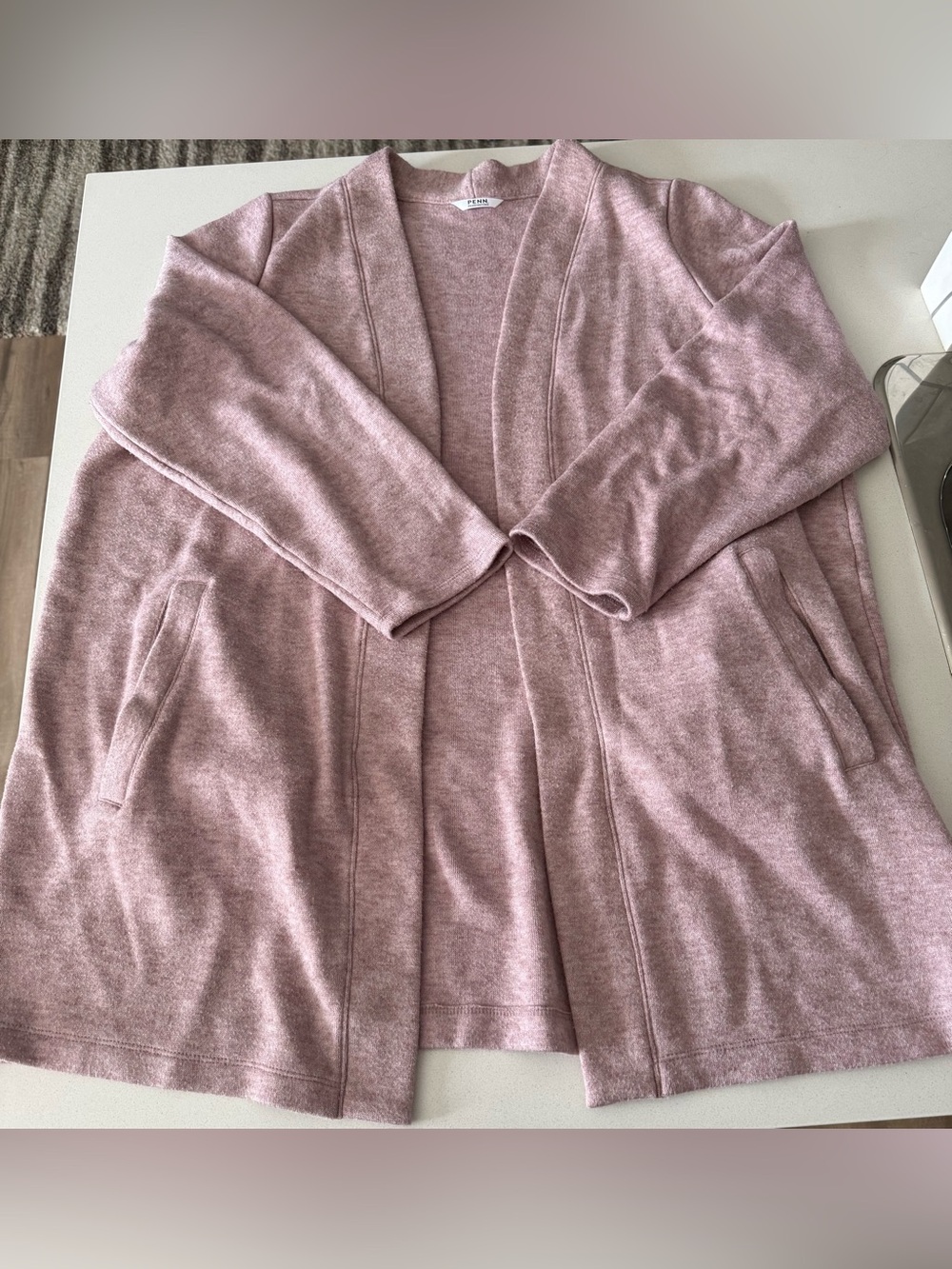 Penningtons Dusty Rose Open Front Cardigan
